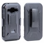 Wholesale Samsung Galaxy J1 Holster Combo Belt Clip Case (Black)